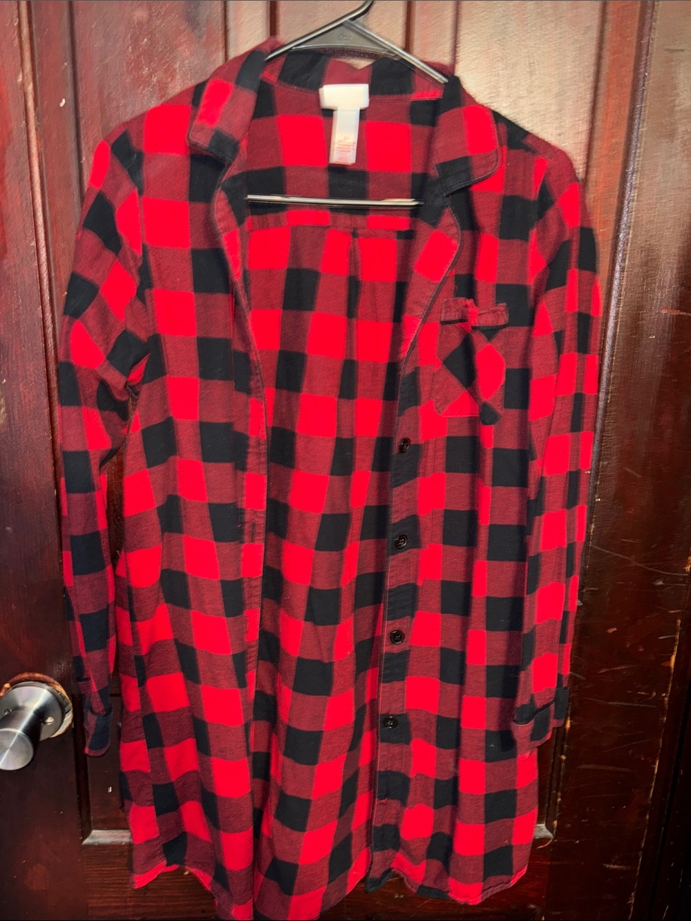 Wondershop Red and Black Plaid Button-Down Shirt